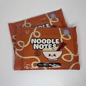 New U style Noodle Notes Sticky Notes Lot of 2